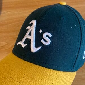 Oakland A’s Green and Yellow Original Fitted Cap
